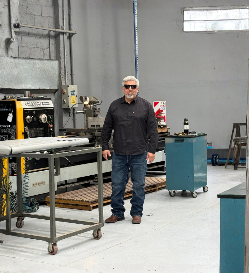 Armon Taller Downhole tools in the Hercules Petro tool shop